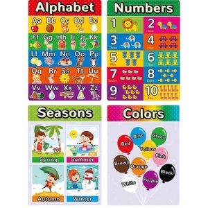Educational Poster for Children (4pk)
